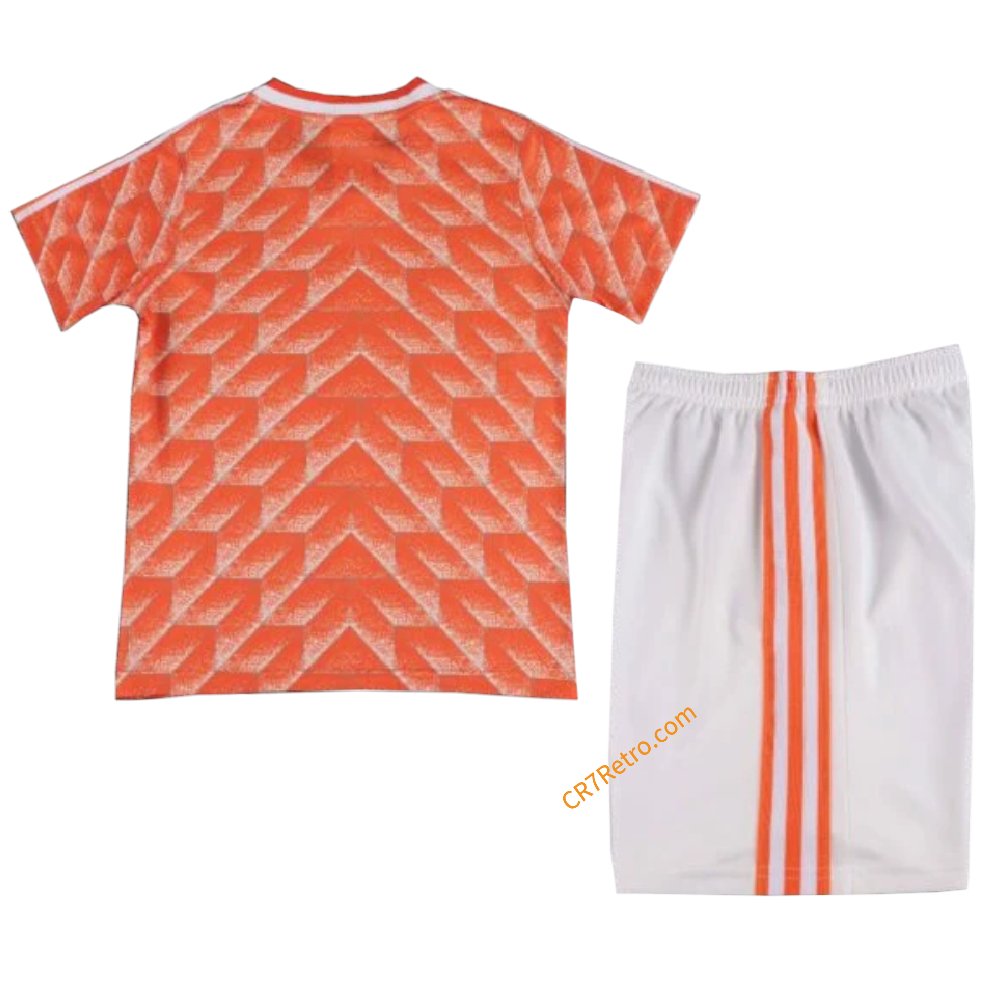 Kids Netherlands Home Jersey Retro Kit 1988