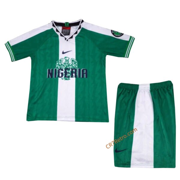 Kids Retro Nigeria Home Jersey Kit 1996