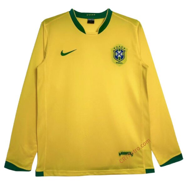 Retro Brazil Home Jersey Long Sleeve 2006