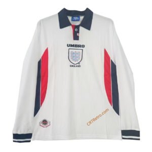 Retro England Home Jersey Long Sleeve 1998