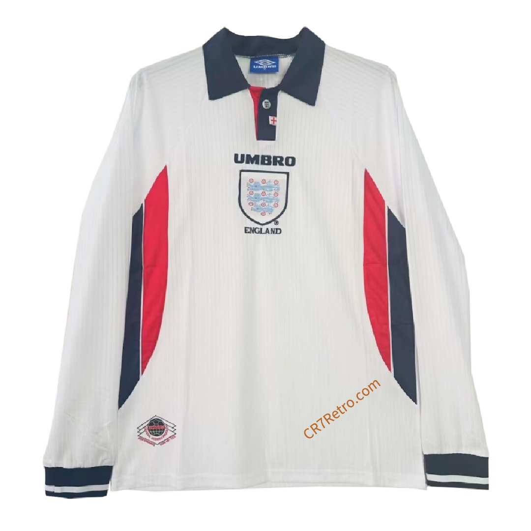 Retro England Home Jersey Long Sleeve 1998
