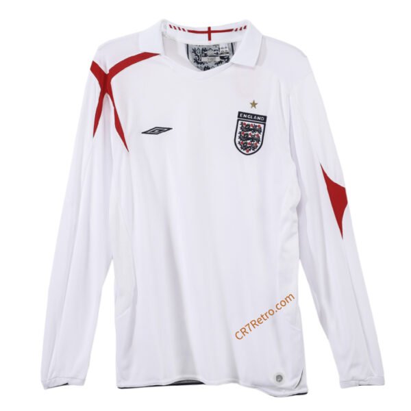 Retro England Home Jersey Long Sleeve 2006