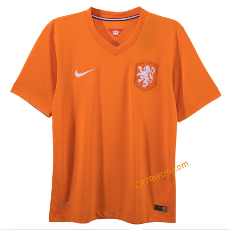 Retro Netherlands Home Jersey 2014