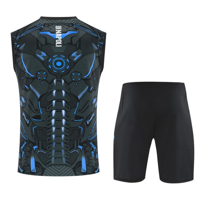 SSC Napoli Black Training Tank Top Kit 2025/26