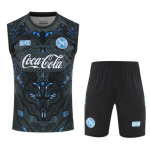 SSC Napoli Black Training Tank Top Kit 2025/26