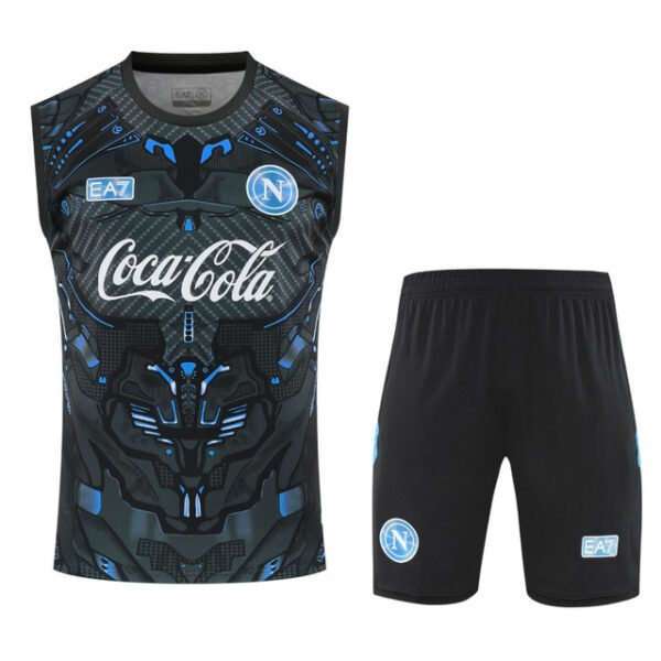 SSC Napoli Black Training Tank Top Kit 2025/26