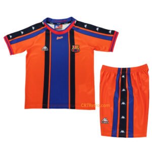 Kids Barcelona Away Jersey Retro Kit 1997/98