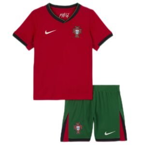 Kids Portugal Home Jersey Kit Euro 2024