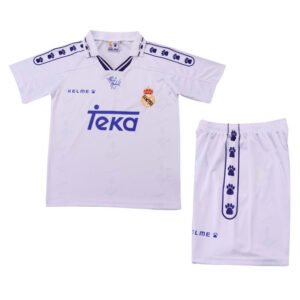 Kids Real Madrid Home Jersey Retro Kit 1994/96