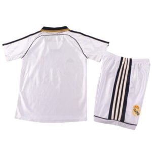 Kids Real Madrid Home Jersey Retro Kit 1998/99