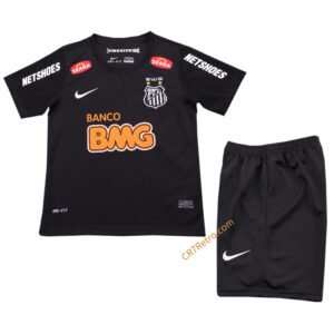 Kids Santos Black Jersey Retro Kit 2012/13