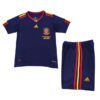 Kids Spain Away Jersey Retro Kit 2010 World Cup