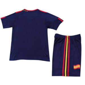 Kids Spain Away Jersey Retro Kit 2010 World Cup