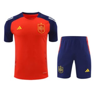 Men's Spain Red Training Shirt Kit 2024